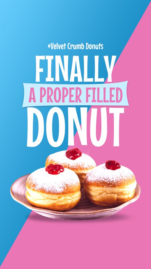 Ad design for Velvet Crumb Donuts