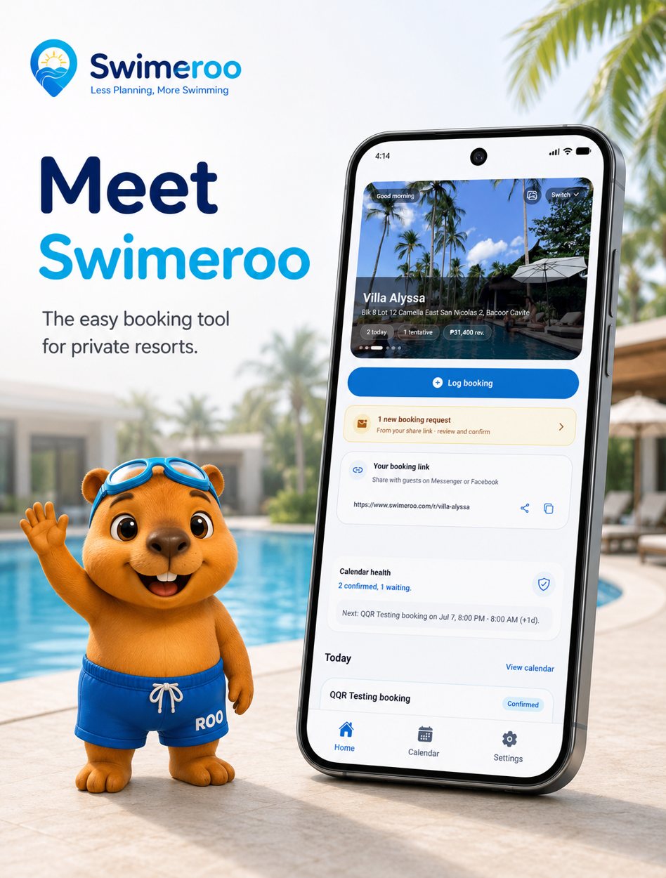 Meet Swimeroo, the easy booking tool for private resorts