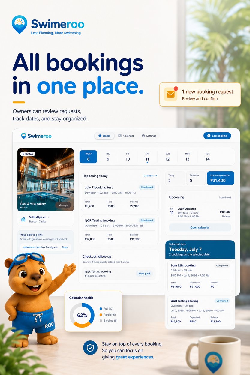 All bookings in one place